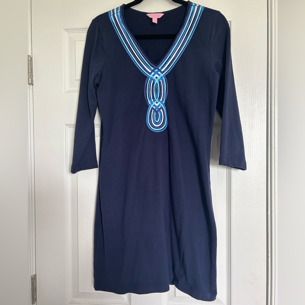 Blue Lilly Pulitzer Nautical Dress